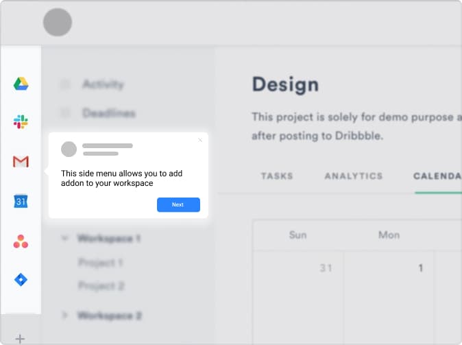 In-app experiences screenshot