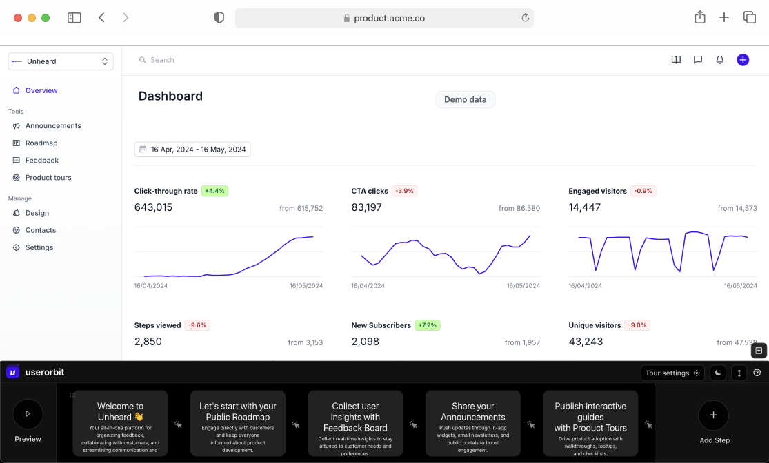 roadmap demo