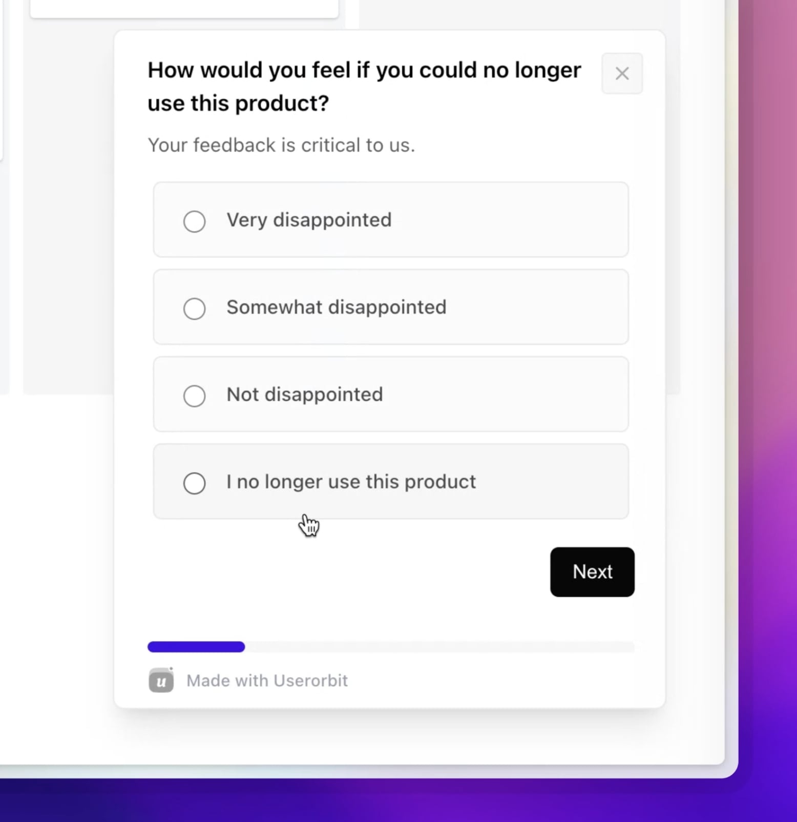 survey dashboard example